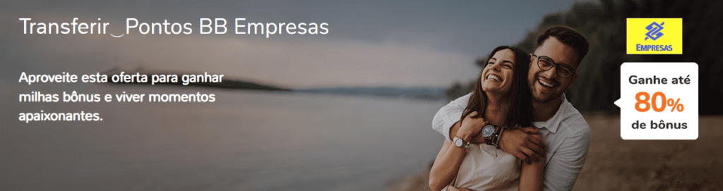até 80% de bônus Smiles com BB Empresas