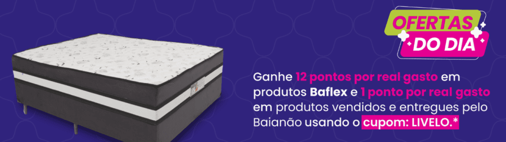 até 12 pontos livelo com Baianão