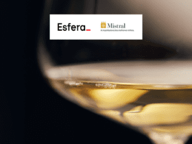 vinho com logo Esfera e Mistral 10 pontos Esfera