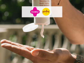 pessoal utilizando um produto nas mãos com logo Livelo e Piatan Natural 15 pontos Livelo
