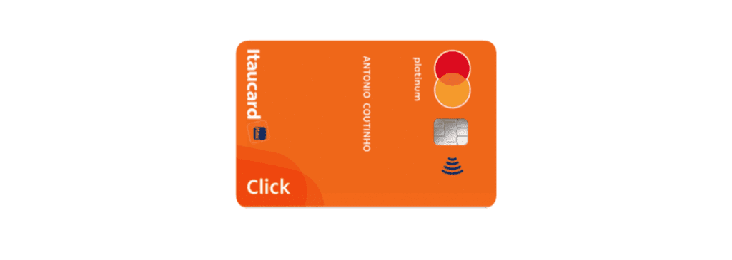 Itaú Click Mastercard Platinum  cartão de crédito internacional