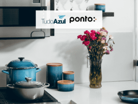 cômodo da cozinha com logo TudoAzul e Ponto 10 pontos TudoAzul