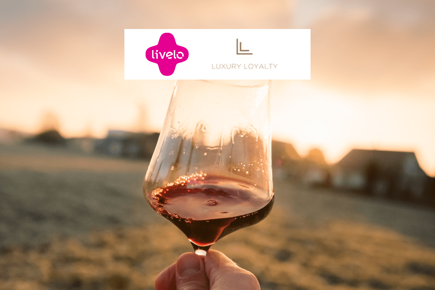 copo de vinho com logo Livelo e Luxury Loyalty 13 pontos Livelo