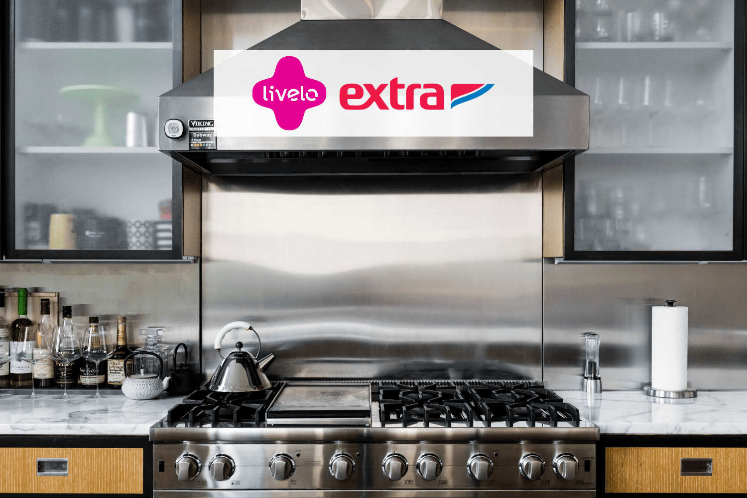 fogão com logo Livelo e Extra 6 pontos livelo