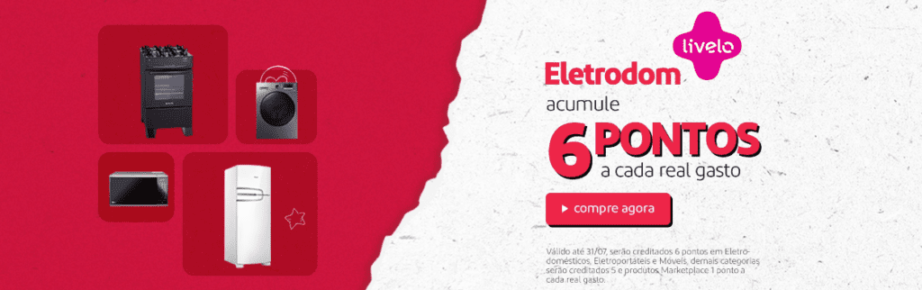6 pontos Livelo com Extra