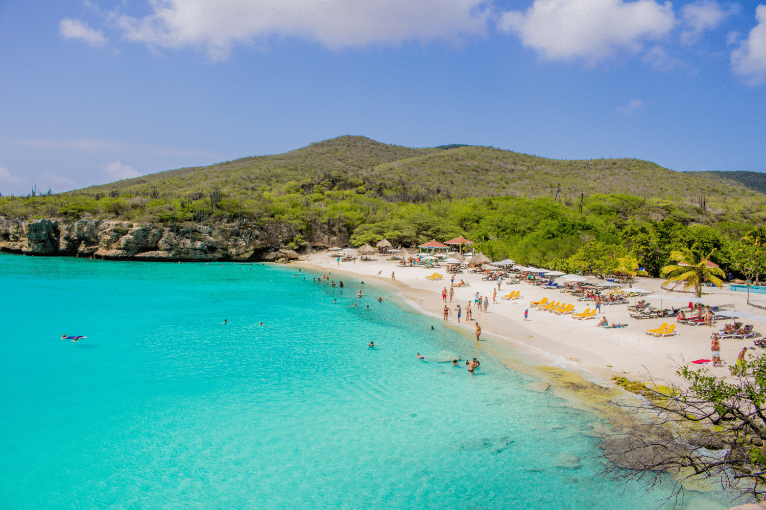 praia em Curaçao