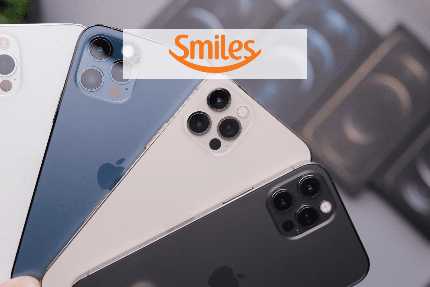 iphones com logo smiles 13 pontos smiles