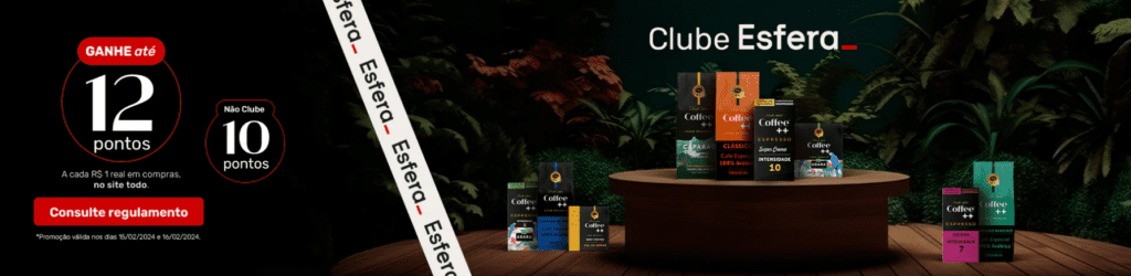 até 12 pontos Esfera com o Coffee++