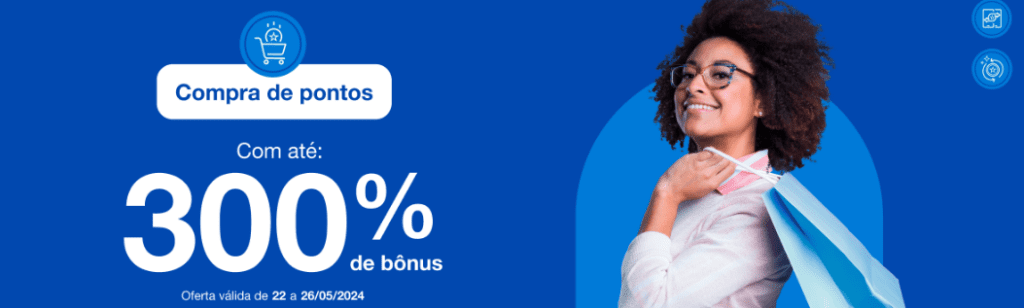 até 300% de bônus Azul na compra de pontos