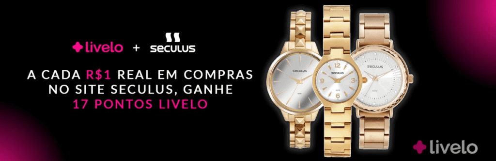 até 17 pontos Livelo com a Seculus