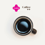 xícara de café preto com logo livelo e coffee++ 14 pontos Livelo