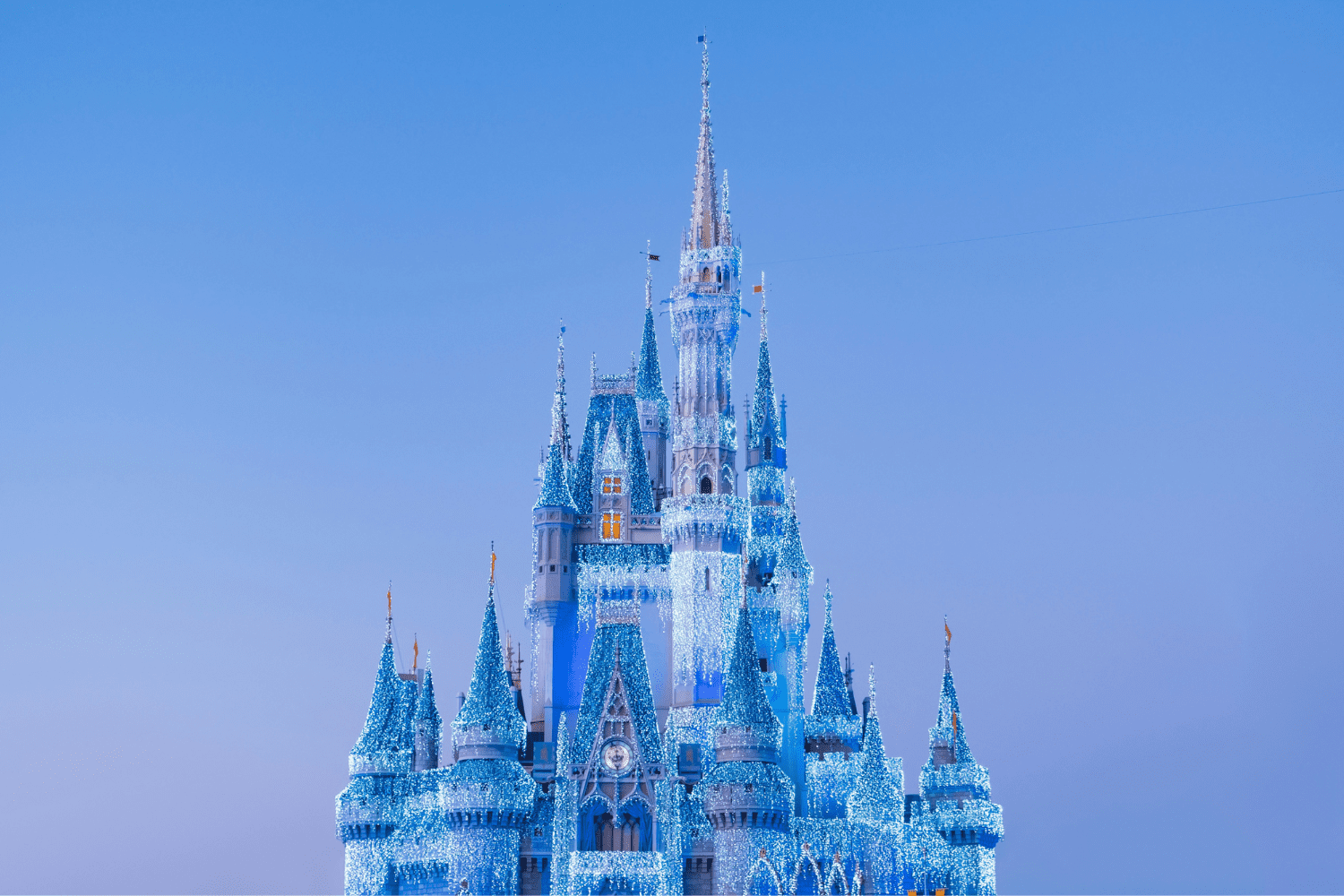 castelo da Disney no parque de Orlando Viagem para a Disney