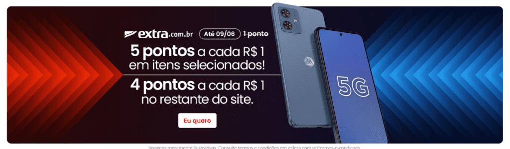 até 5 pontos Esfera com o Extra