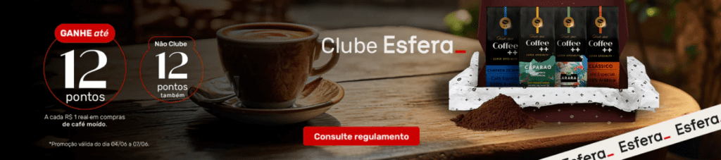 até 12 pontos Esfera com o Coffee++