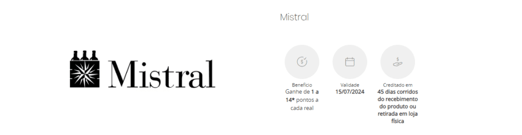até 14 pontos Esfera com a Mistral