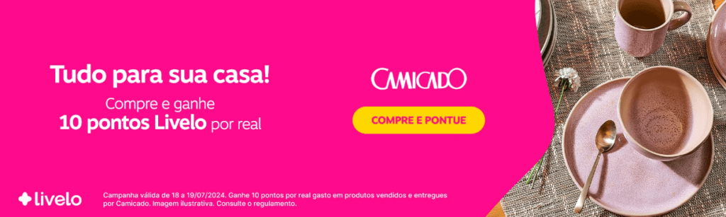 10 pontos Livelo com a Camicado