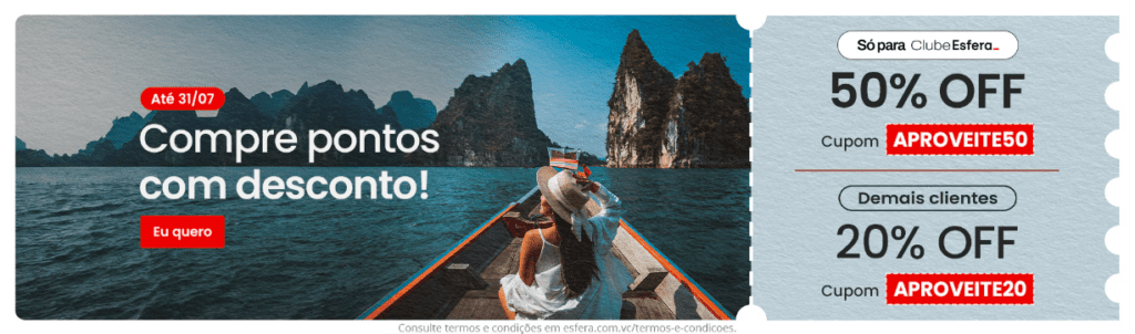 Compre pontos Esfera com até 50% OFF