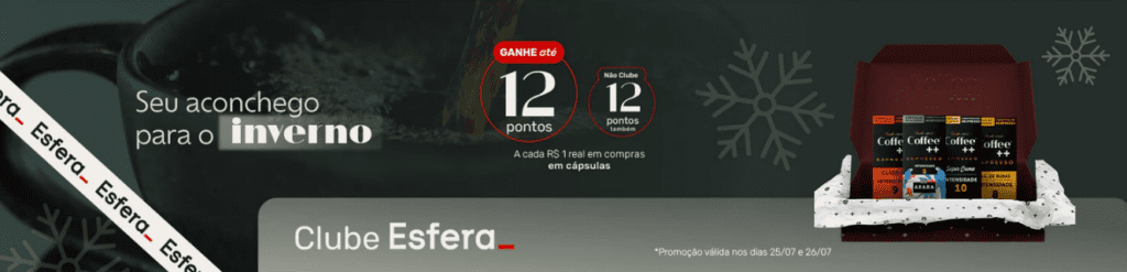 até 12 pontos Esfera com o Coffee++