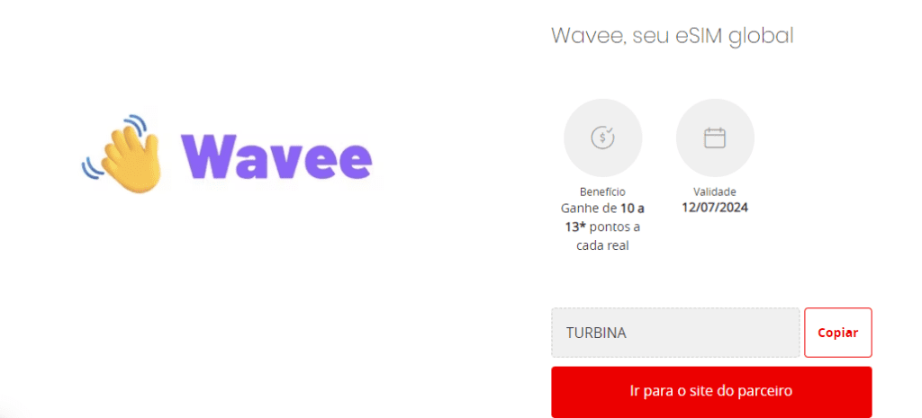 Ganhe até 13 pontos esfera com a Wavee