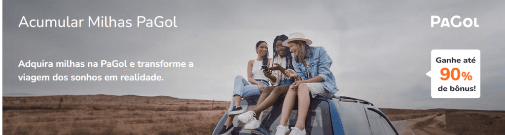 Ganhe até 90% de bônus Smiles com a PaGol