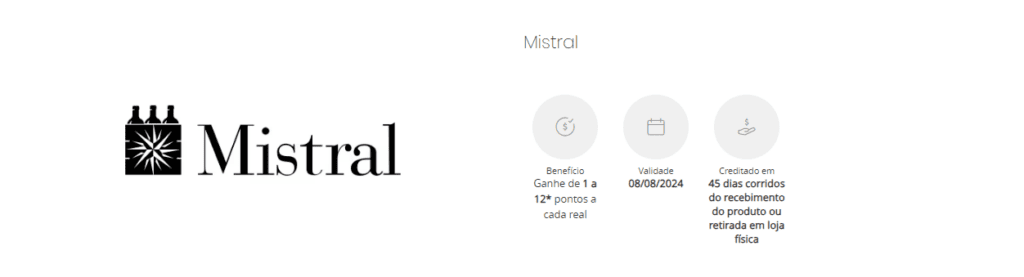 até 12 pontos Esfera com a Mistral