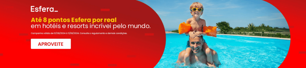até 8 pontos Esfera com a Decolar