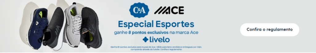até 10 pontos Livelo com a C&A
