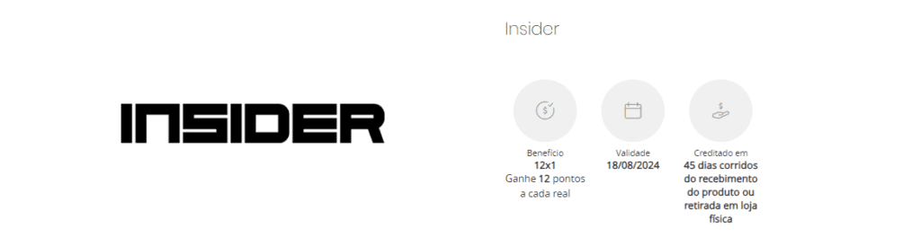 até 12 pontos Esfera com a Insider