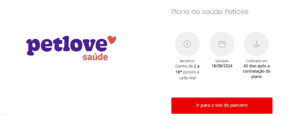 Acumule até 18 pontos Esfera a cada R$1,00 em compras na Petlove.