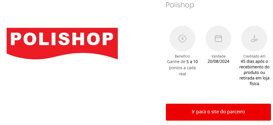 Participe e ganhe até 10 pontos Esfera por real gasto na Polishop.