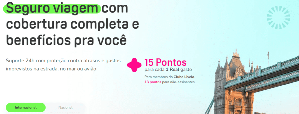 Adquira até 15 pontos Livelo por real gasto na Ciclic
