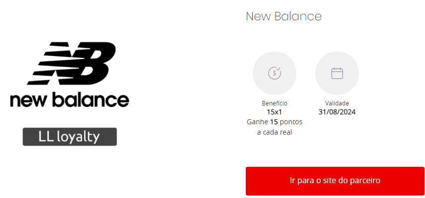 Receba até 15 pontos Esfera por real com a New Balance