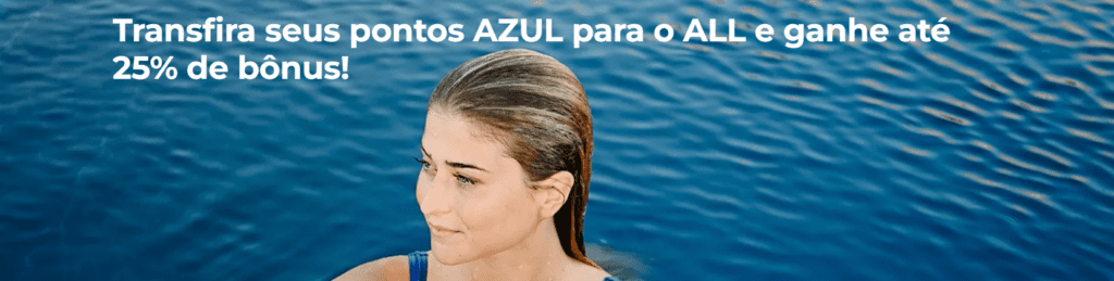 Ganhe até 25% de bônus ALL com a Azul