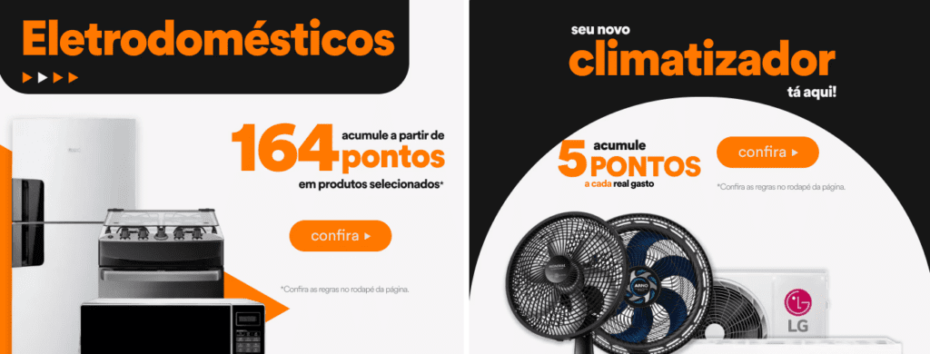 Ganhe até 5 pontos Livelo com o PontoFrio