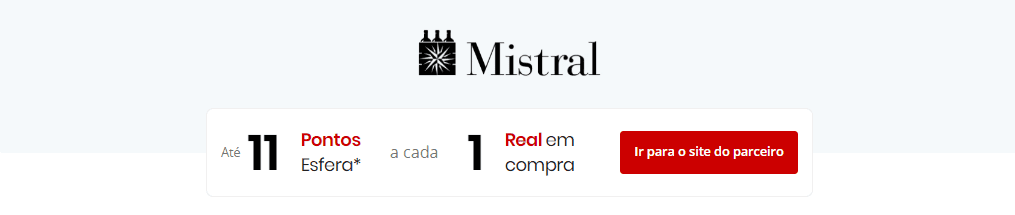 até 11 pontos Esfera com a Mistral