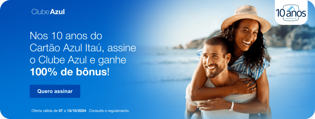 até 100% de bônus no Clube Azul