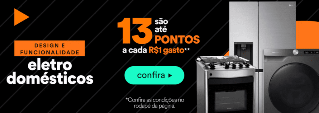 até 13 pontos Azul com o PontoFrio