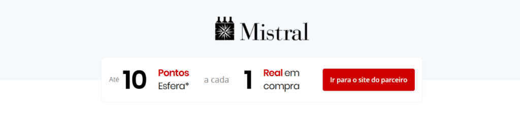 até 10 pontos Esfera com a Mistral