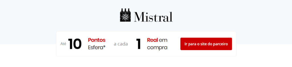 até 10 pontos Esfera com a Mistral