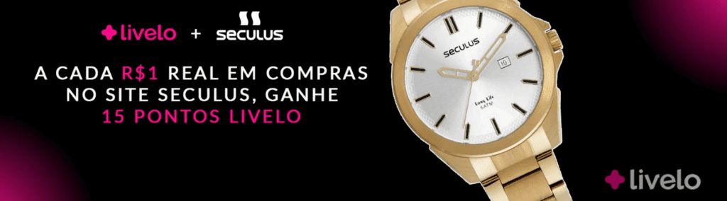 até 15 pontos Livelo com a Seculus