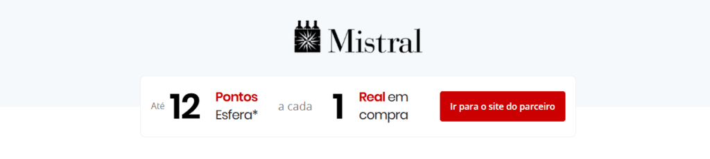 até 12 pontos Esfera com a Mistral