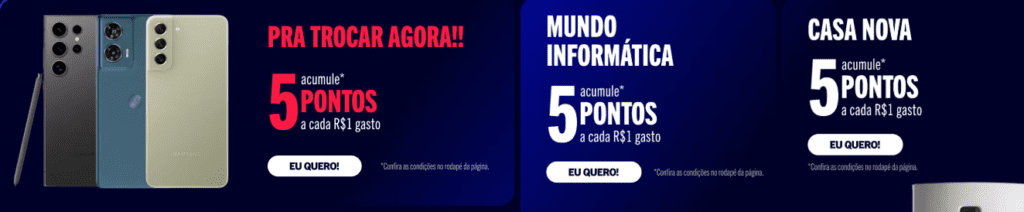 até 5 pontos Livelo com a Casas Bahia