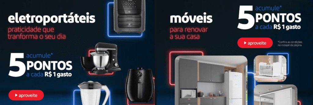 até 5 pontos Livelo com o Extra
