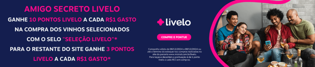 até 10 pontos Livelo com a Mistral