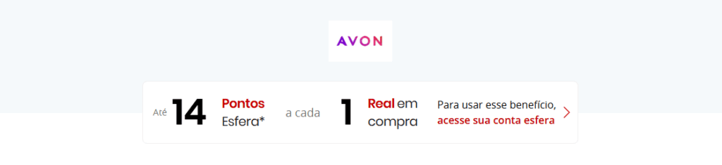 até 14 pontos Esfera com a Avon
