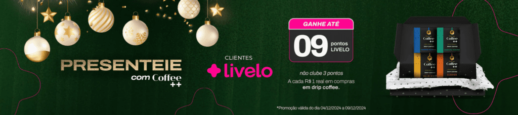 Ganhe até 9 pontos Livelo com a Coffee++