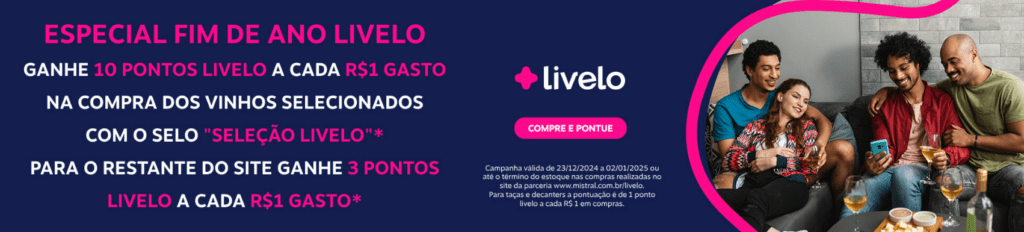 até 10 pontos Livelo com a Mistral
