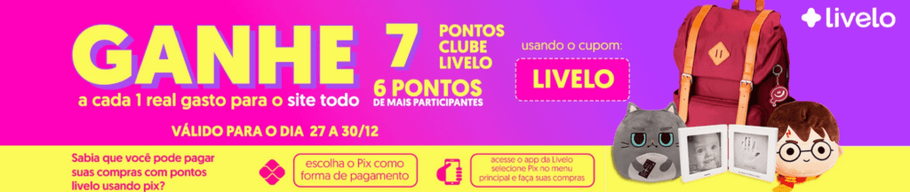 até 7 pontos Livelo com a Imaginarium