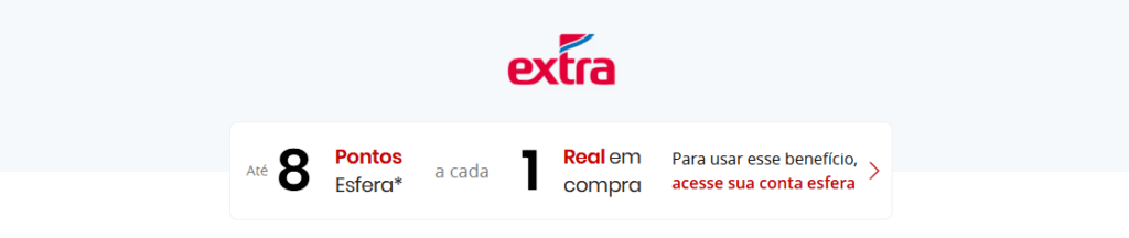 até 8 pontos Esfera com o Extra
