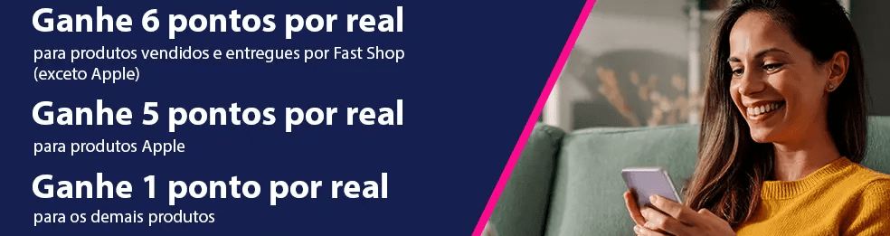 até 6 pontos Livelo com a Fast Shop